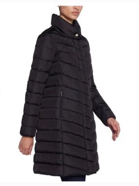 Geox Seyla Winter Puffer Long Coat Water Resistant Windproof Black